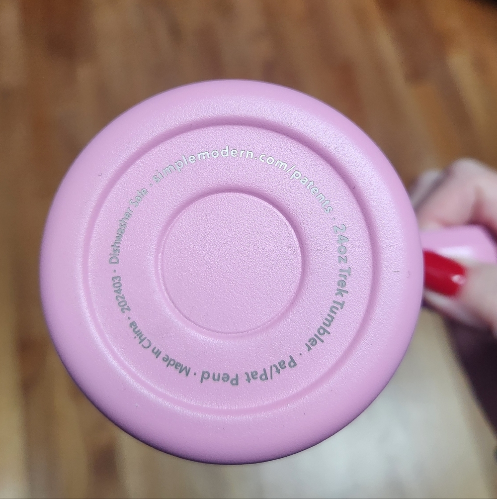 Simple Modern PINK CHECKMATE Kids 24oz Tumbler READ DESCRIPTION - Picture 6 of 9